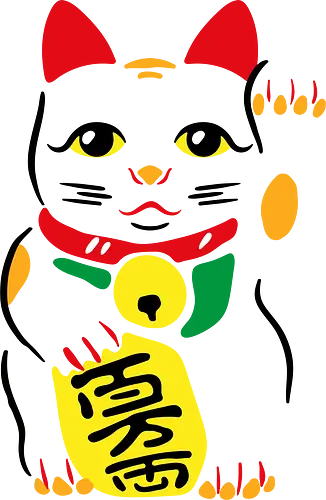 Lucky - Maneki, maneki neko, neko, glückskatze, glücksbringer, lucky cat, katze, Winkekatze