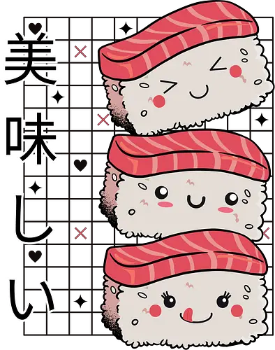 Kawaii Sushi - sushi, nigiri, cute, kawaii