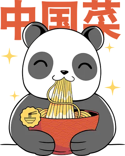 Panda Ramen - panda, ramen, noodle soup