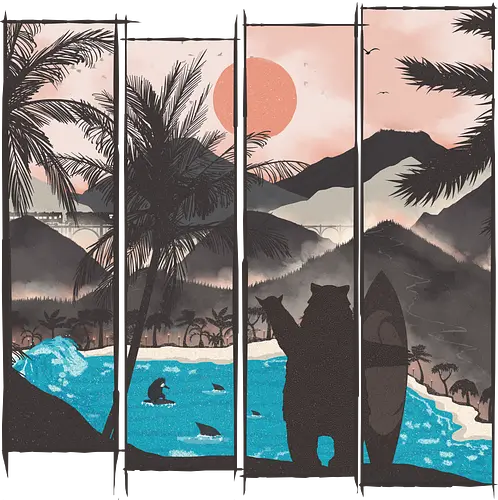Hawaii - bär, Bären, Surfing, Scenery, br, Brs, bch