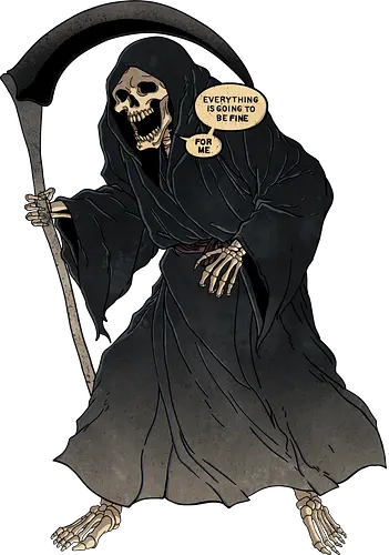 Grinning Reaper - tod, sensenmann, death, reaper