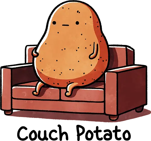Couch Potato - couch, Potato, kartoffel, faul