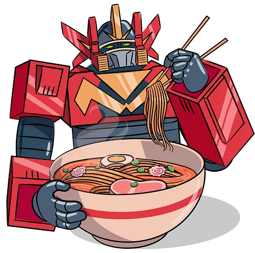 Optimus Ramen - ramen, soup, gundam