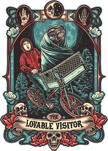 The Lovable visitor - alien, retro, movie, 80s