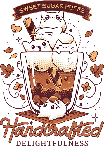 Artisanal Kitten T - kitten, Cats, marshmallow, t