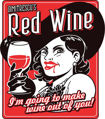 Dimitrescu's Red Wine - Resident, vampire, Dimitrescu, wein, Horror