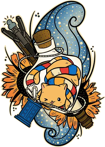 Timey Wimey in Bottle - katze, cat, Potion, doctor, who, time, tardis