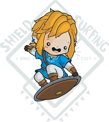 Shield Surfing - Breath, shield, hero, time, gaming, classic gaming, wild