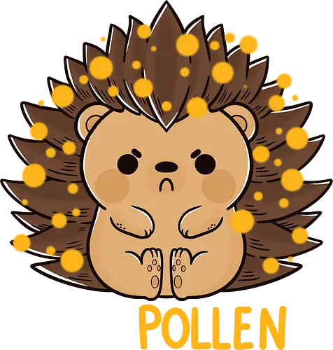 Allergic Hedgehog - Pollen, igel, allergie, allergy